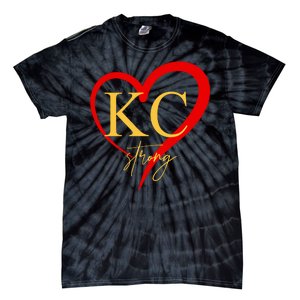 Kc Strong Kansas City Strong Heart Tie-Dye T-Shirt