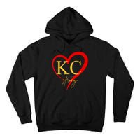 Kc Strong Kansas City Strong Heart Tall Hoodie