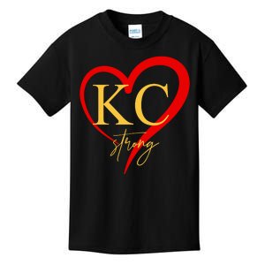 Kc Strong Kansas City Strong Heart Kids T-Shirt