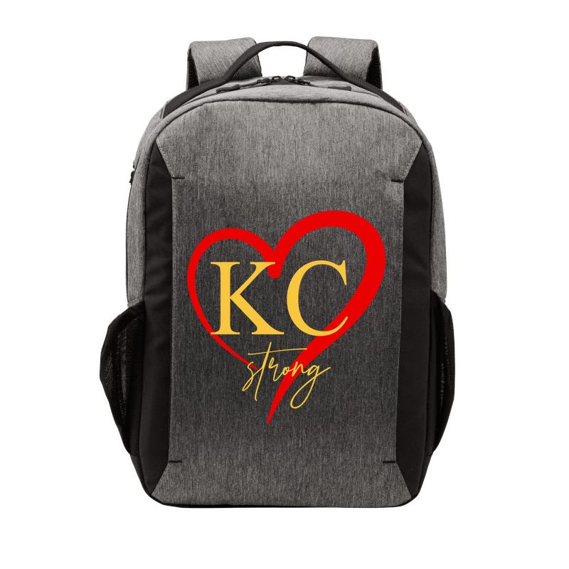 Kc Strong Kansas City Strong Heart Vector Backpack