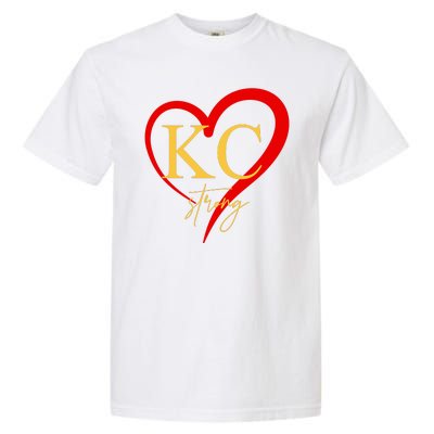 Kc Strong Kansas City Strong Heart Garment-Dyed Heavyweight T-Shirt