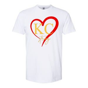 Kc Strong Kansas City Strong Heart Softstyle CVC T-Shirt