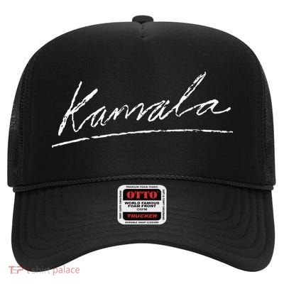 Kamala Signature High Crown Mesh Back Trucker Hat