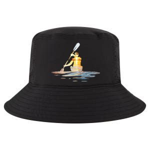 Kayaking Silhouette Kayak Kayaker Cool Comfort Performance Bucket Hat