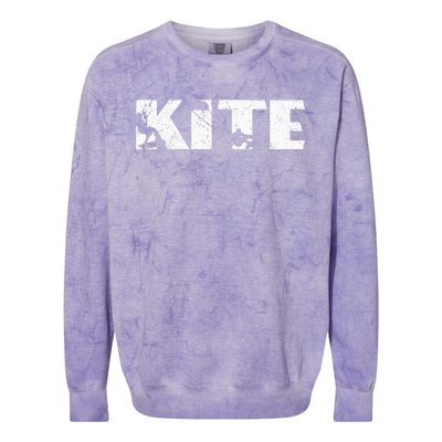 Kite Surf Kiteboarding Kitesurfing Kitesurf Kiteboarder Colorblast Crewneck Sweatshirt