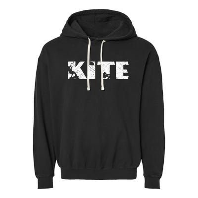 Kite Surf Kiteboarding Kitesurfing Kitesurf Kiteboarder Garment-Dyed Fleece Hoodie