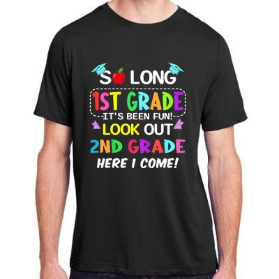 Kids So Long 1st Grade 2nd Grade Here I Come 1st Grade Graduation Meaningful Gif Adult ChromaSoft Performance T-Shirt