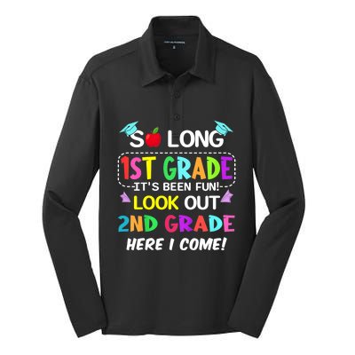 Kids So Long 1st Grade 2nd Grade Here I Come 1st Grade Graduation Meaningful Gif Silk Touch Performance Long Sleeve Polo