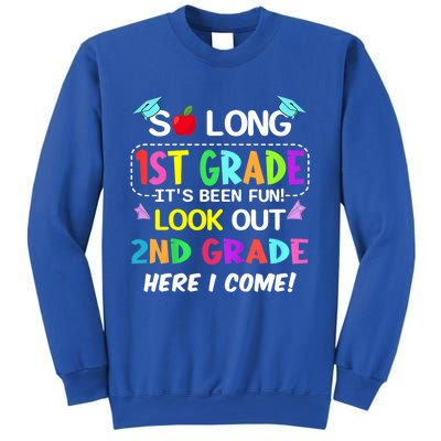 Kids So Long 1st Grade 2nd Grade Here I Come 1st Grade Graduation Meaningful Gif Sweatshirt