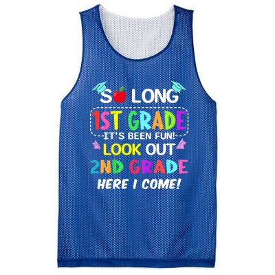 Kids So Long 1st Grade 2nd Grade Here I Come 1st Grade Graduation Meaningful Gif Mesh Reversible Basketball Jersey Tank