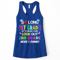 Kids So Long 1st Grade 2nd Grade Here I Come 1st Grade Graduation Meaningful Gif Womens Tank Top
