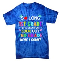 Kids So Long 1st Grade 2nd Grade Here I Come 1st Grade Graduation Meaningful Gif Tie-Dye T-Shirt