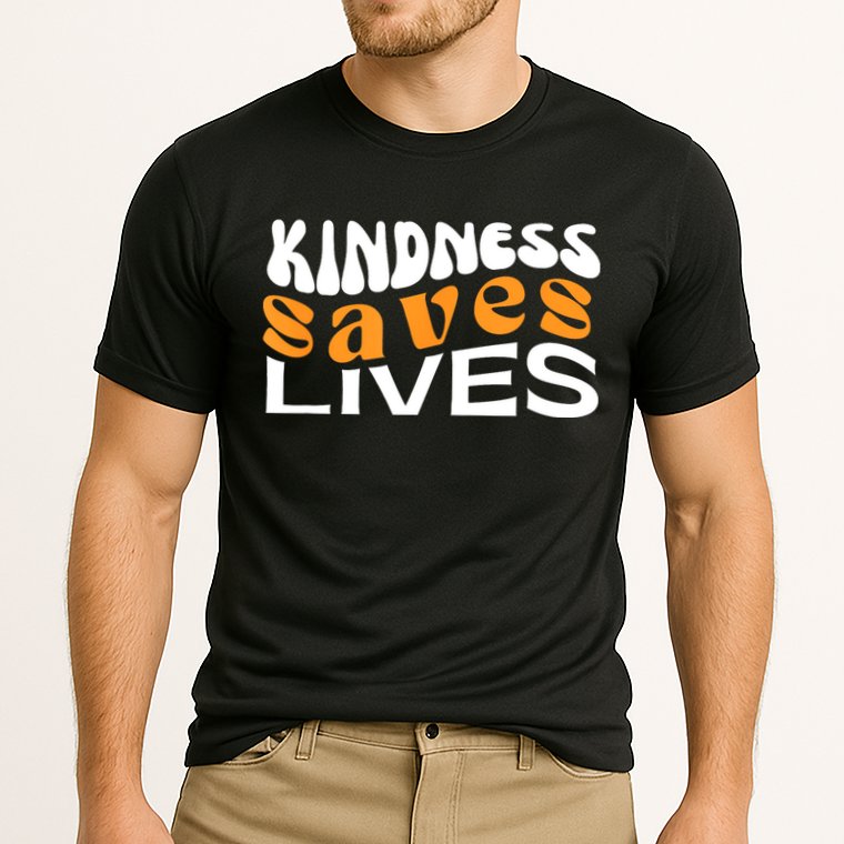 Kindness Saves Lives Mental Health Awareness Tee Cooling Performance Crew T-Shirt