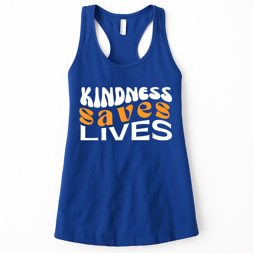 Kindness Saves Lives Mental Health Awareness Tee Womens Tank Top