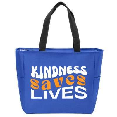 Kindness Saves Lives Mental Health Awareness Tee Zip Tote Bag