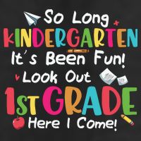 Kindergarten So Long Its Been 1st Grade Back To School 7 Panel Mesh Trucker Snapback Hat
