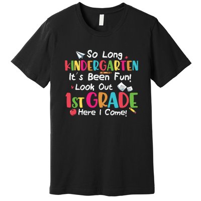 Kindergarten So Long Its Been 1st Grade Back To School Premium T-Shirt