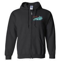 Kentucky State Map Travel Cities & Destination Souvenir Full Zip Hoodie