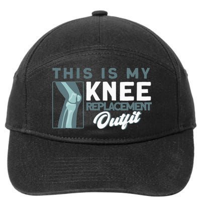 Knee Surgery My Knee Replacement Outfit TKR Knee Replacement 7-Panel Snapback Hat