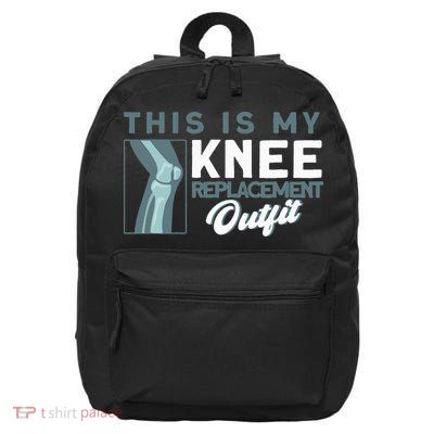 Knee Surgery My Knee Replacement Outfit TKR Knee Replacement 16 in Basic Backpack