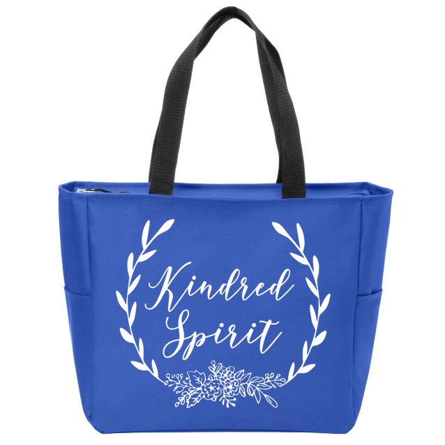 Kindred Spirit Meaningful Gift Anne Of Green Gables Quote Gift Zip Tote Bag