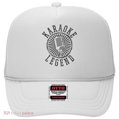 Karaoke Singing Microphone Singer Gift High Crown Mesh Back Trucker Hat