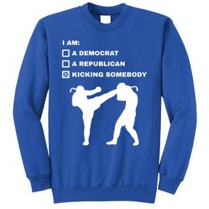 Kicking Somebody Muay Thai Kickboxing Mixed Martial Arts Great Gift Sweatshirt