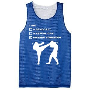 Kicking Somebody Muay Thai Kickboxing Mixed Martial Arts Great Gift Mesh Reversible Basketball Jersey Tank