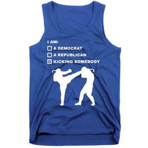 Kicking Somebody Muay Thai Kickboxing Mixed Martial Arts Great Gift Tank Top