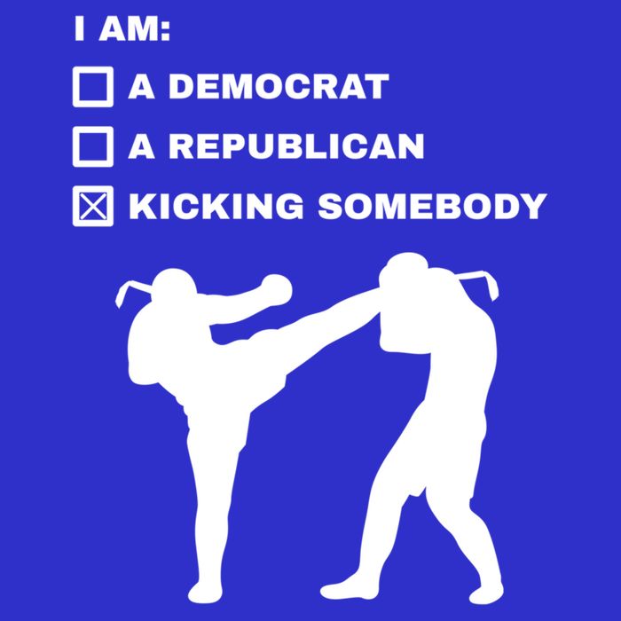 Kicking Somebody Muay Thai Kickboxing Mixed Martial Arts Great Gift Kids T-Shirt