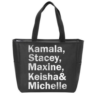 Kamala Stacey Maxine Keisha And Michelle Zip Tote Bag