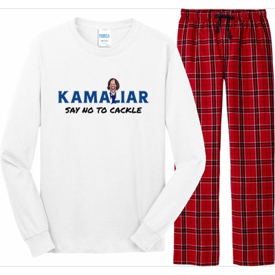 Kamaliar Say No To Cackle Hard Pass On Kamala Harris Long Sleeve Pajama Set