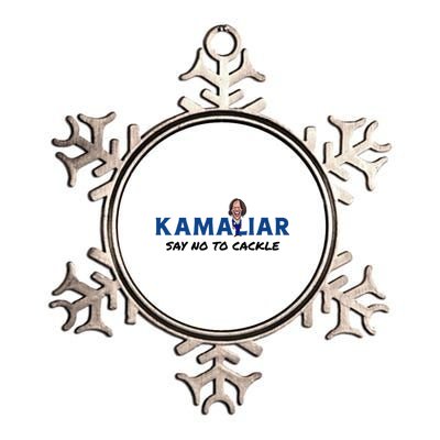 Kamaliar Say No To Cackle Hard Pass On Kamala Harris Metallic Star Ornament