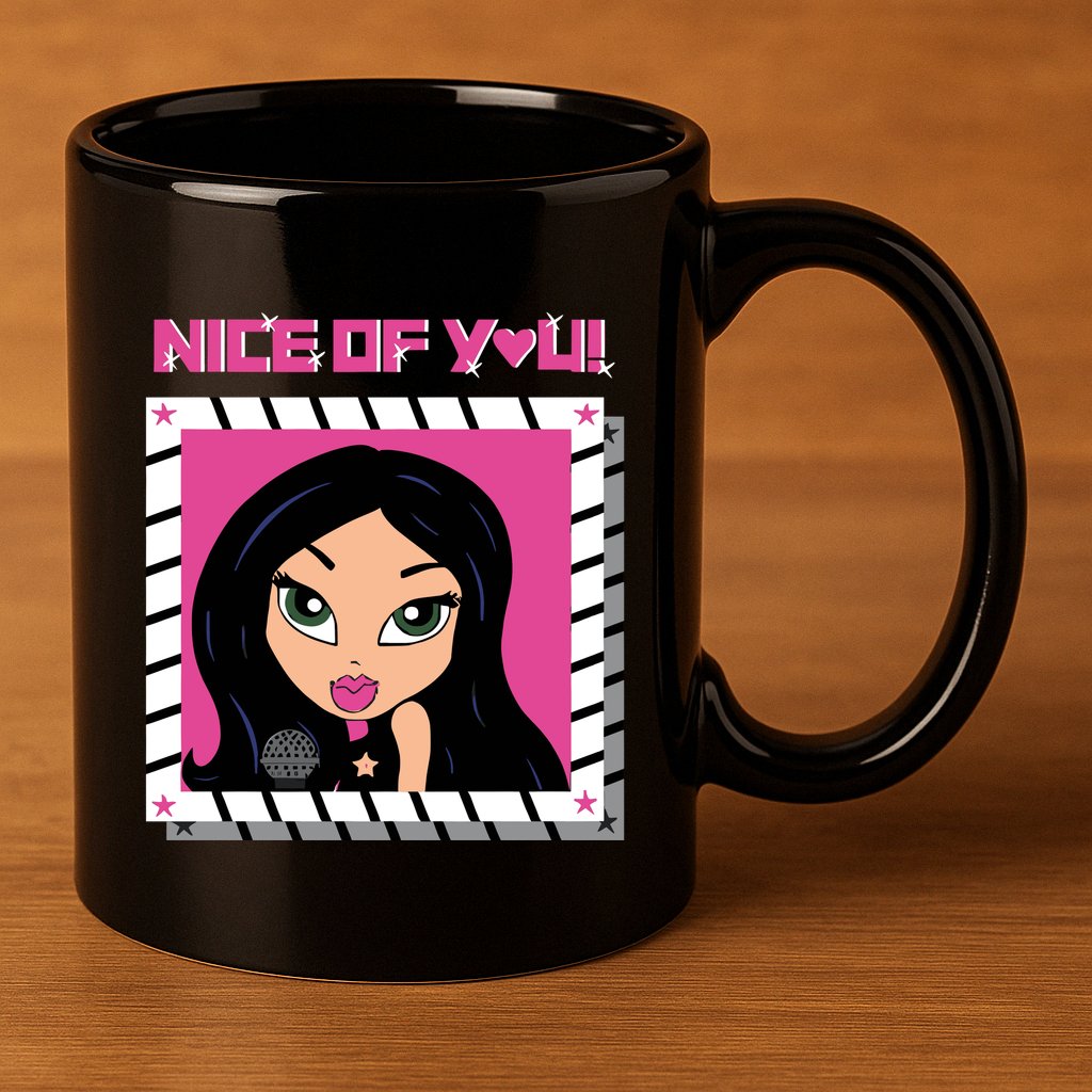 Katrina Stuart Nice Of You Closeup 11oz C Handle Ceramic Mug