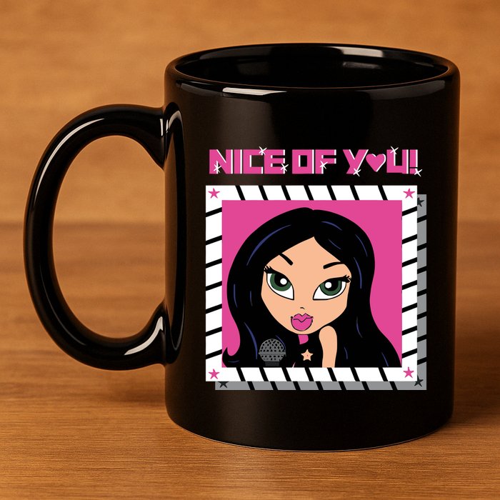Katrina Stuart Nice Of You Closeup 11oz C Handle Ceramic Mug