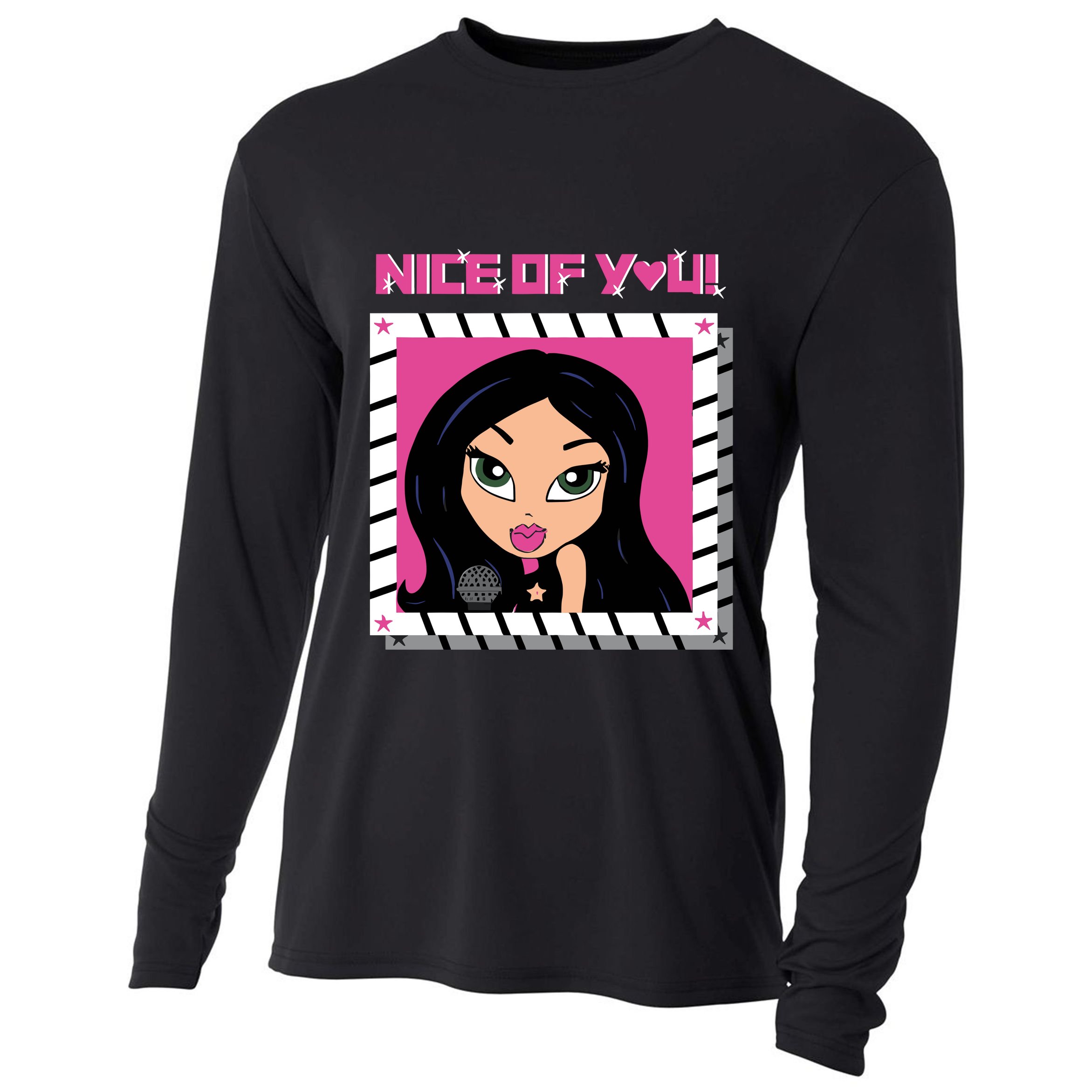 Katrina Stuart Nice Of You Closeup Cooling Performance Long Sleeve Crew