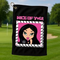 Katrina Stuart Nice Of You Closeup Golf Towel