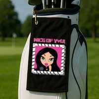 Katrina Stuart Nice Of You Closeup Golf Towel