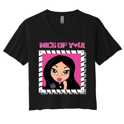 Katrina Stuart Nice Of You Closeup Women's Crop Top Tee