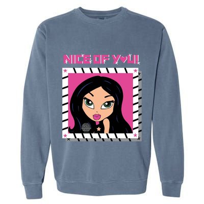 Katrina Stuart Nice Of You Closeup Garment-Dyed Sweatshirt
