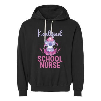 Koalified School Nurse Garment-Dyed Fleece Hoodie