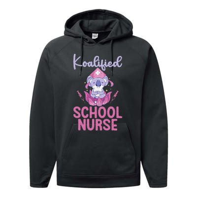 Koalified School Nurse Performance Fleece Hoodie