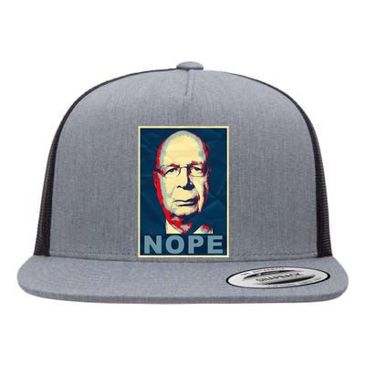 Klaus Schwab Nope Flat Bill Trucker Hat