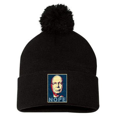 Klaus Schwab Nope Pom Pom 12in Knit Beanie