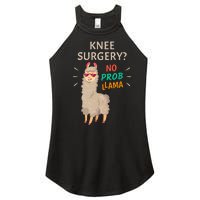 Knee Surgery No Probllama Knee Replacement Recovery Gift Women's Perfect Tri Rocker Tank