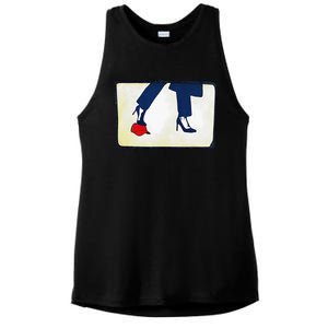 Kamala Stepping On Red Hat Funny Kamala Harris Trump 2024 Ladies PosiCharge Tri-Blend Wicking Tank