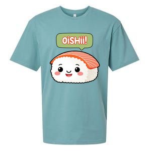 Kawaii Sushi Oishii! Cute Food Illustration Sueded Cloud Jersey T-Shirt