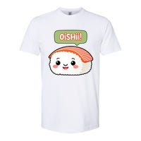 Kawaii Sushi Oishii! Cute Food Illustration Softstyle CVC T-Shirt