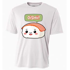 Kawaii Sushi Oishii! Cute Food Illustration Cooling Performance Crew T-Shirt