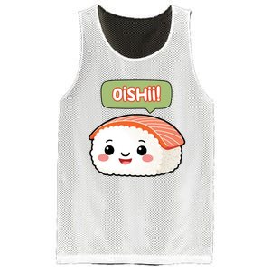 Kawaii Sushi Oishii! Cute Food Illustration Mesh Reversible Basketball Jersey Tank